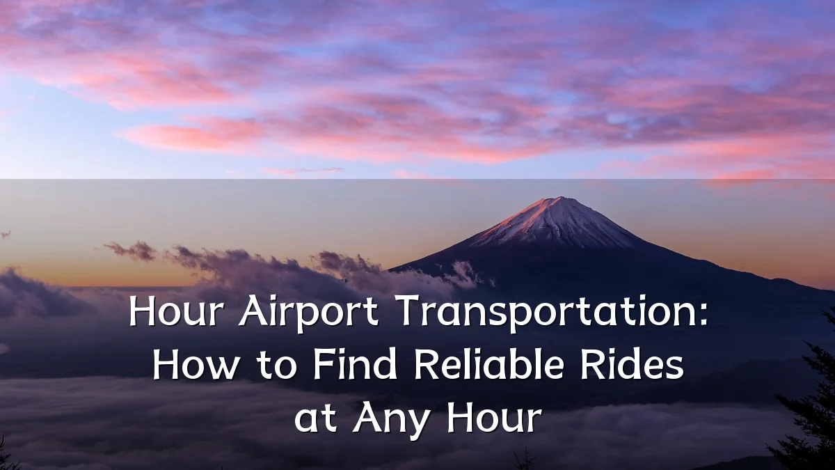 Hour Airport Transportation: How to Find Reliable Rides at Any Hour