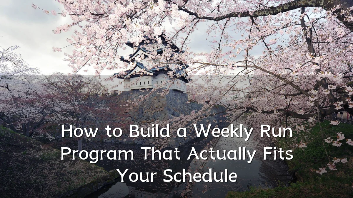 How to Build a Weekly Run Program That Actually Fits Your Schedule