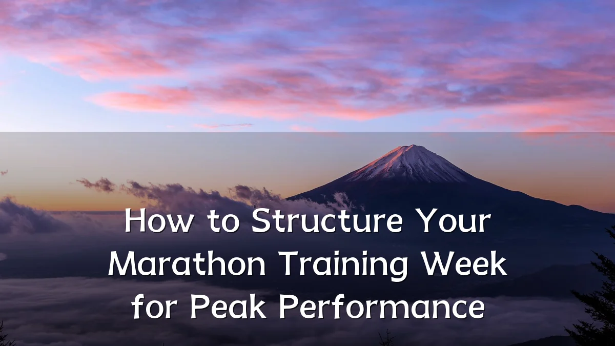 How to Structure Your Marathon Training Week for Peak Performance