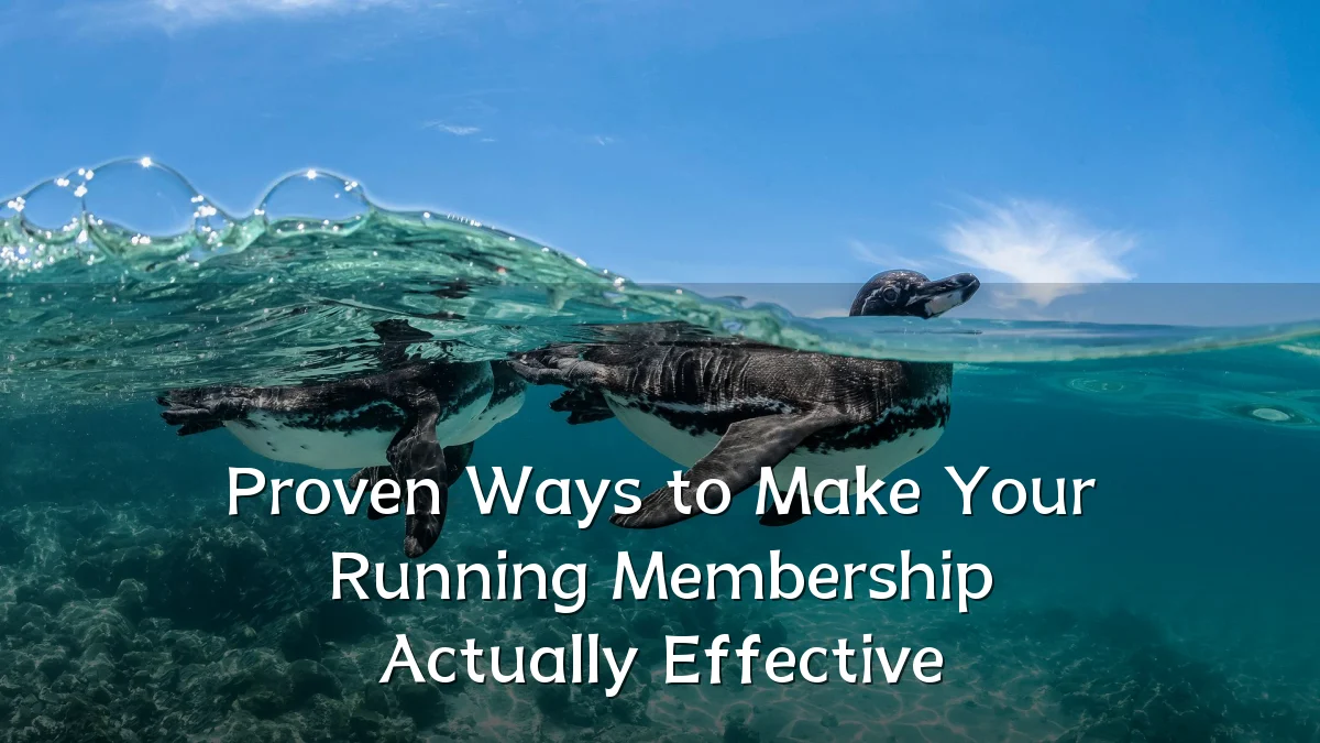 Proven Ways to Make Your Running Membership Actually Effective