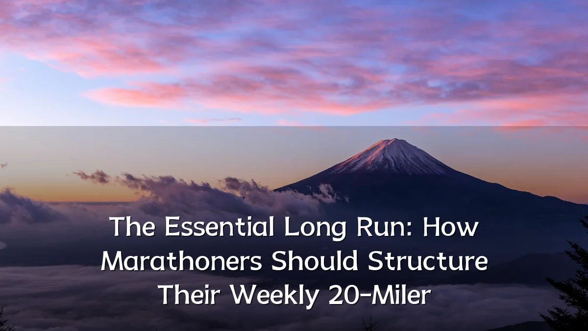 The Essential Long Run: How Marathoners Should Structure Their Weekly 20-Miler