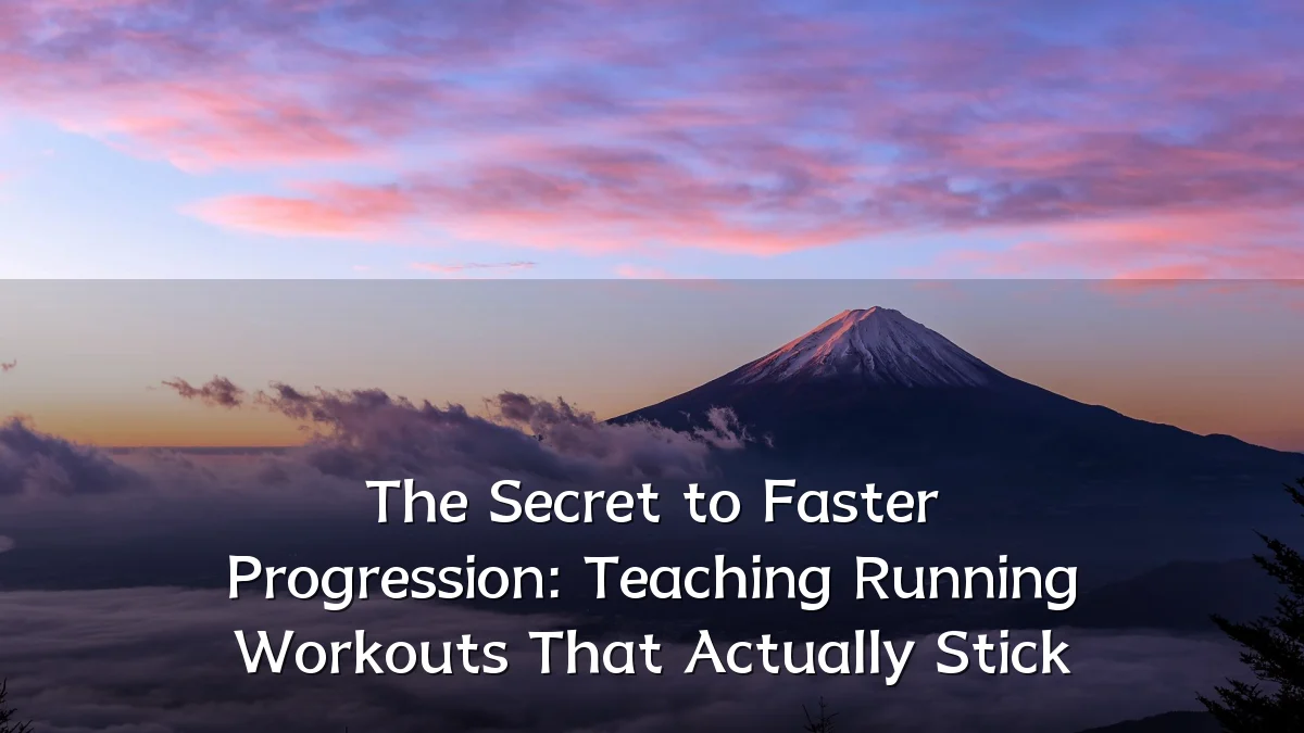 The Secret to Faster Progression: Teaching Running Workouts That Actually Stick